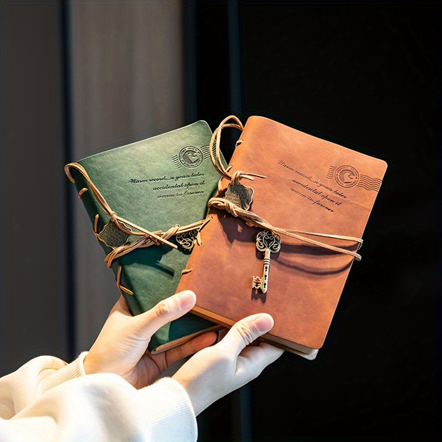 antiek notitieboekje met riem  - Vintage Leather Journal Notebook recensie en prijs