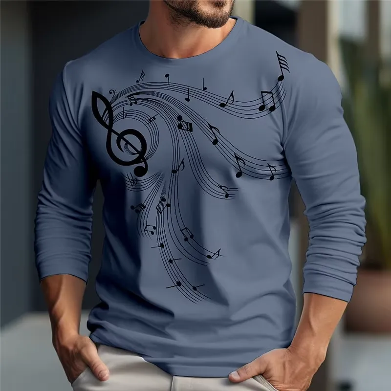 3D Lange Mouw Trend Muziekprin - Music recensie en prijs